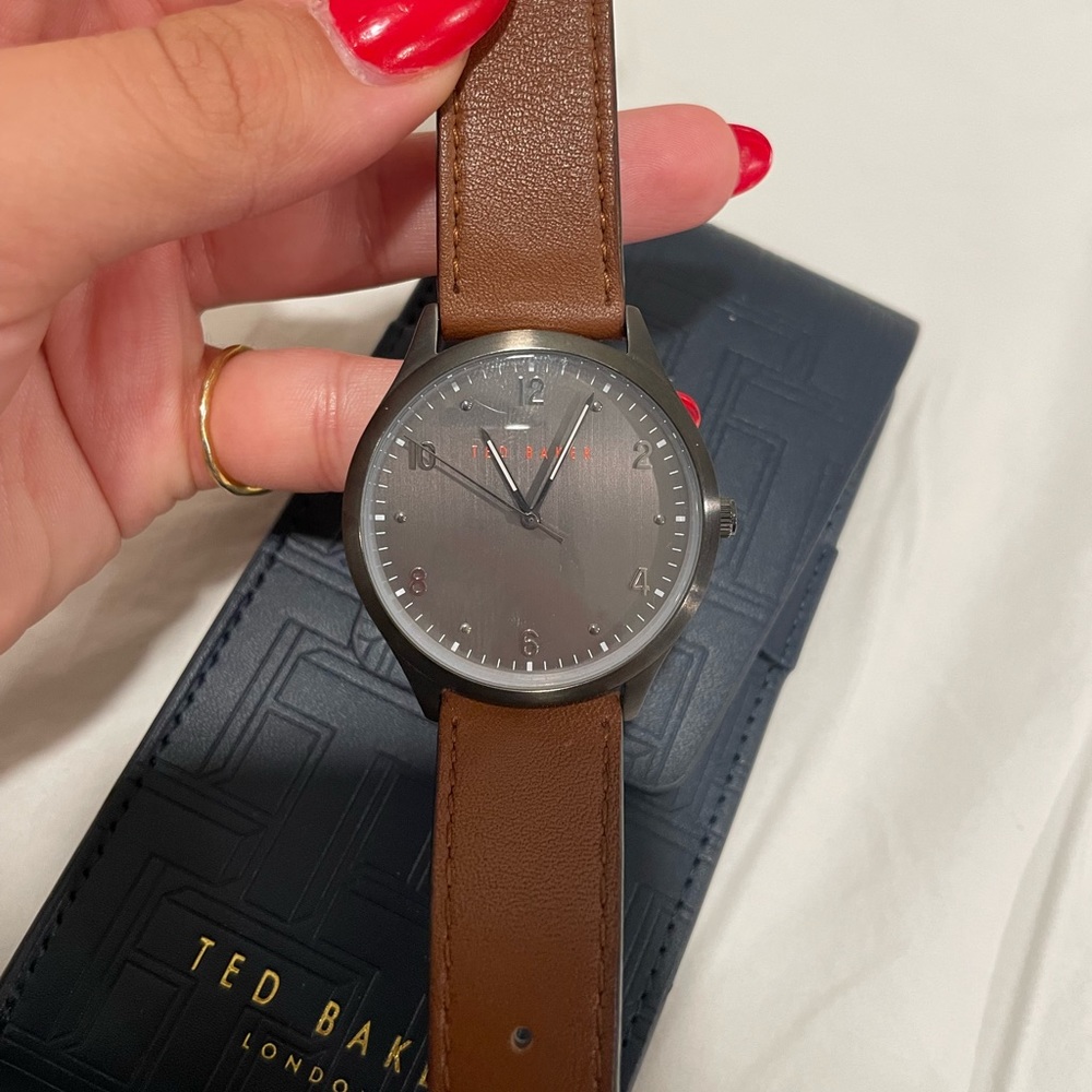 Ted Baker Manhatt men’s leather watch